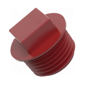 Bouchon plastique fileté à tête carrée et à collerette - filetage femelle NPT Bouchon tête carrée et large collerette pour filetage femelle en gaz NPT